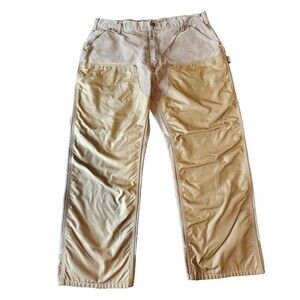EC! Carhartt Cordura Upland Brush Briar Carpenter Pants Size 42x32 Brown B192